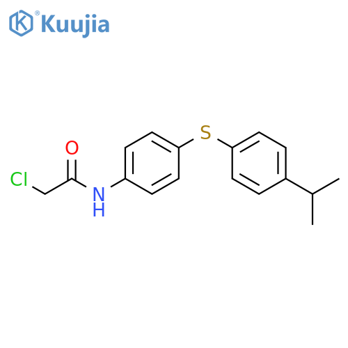 Acetamide, 2-chloro-N-[4-[[4-(1-methylethyl)phenyl]thio]phenyl]- structure