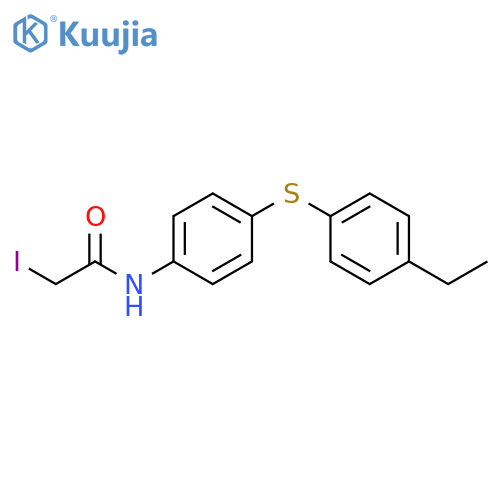 Acetamide, N-[4-[(4-ethylphenyl)thio]phenyl]-2-iodo- structure