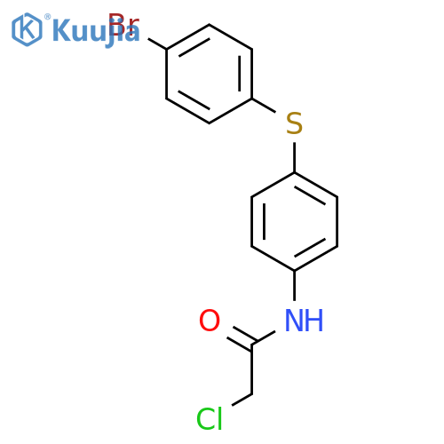 N-{4-(4-bromophenyl)sulfanylphenyl}-2-chloroacetamide structure