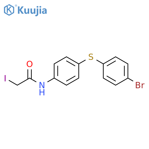 Acetamide, N-[4-[(4-bromophenyl)thio]phenyl]-2-iodo- structure