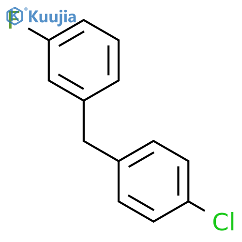 Benzene, 1-[(4-chlorophenyl)methyl]-3-fluoro- structure