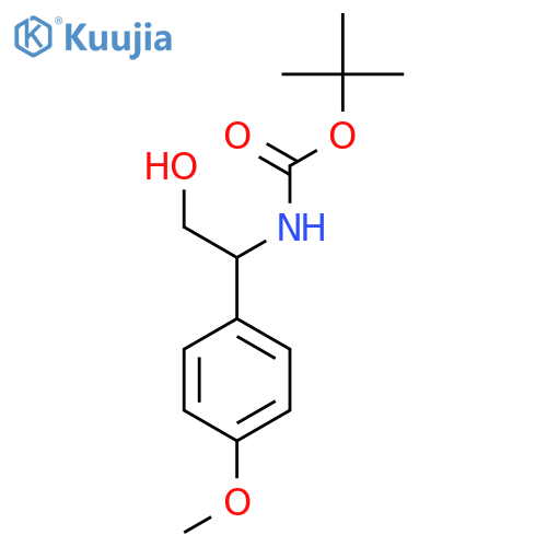 tert-butyl N-2-hydroxy-1-(4-methoxyphenyl)ethylcarbamate structure