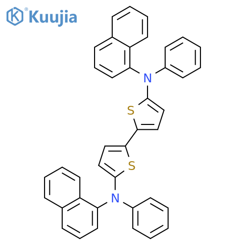 [2,2'-Bithiophene]-5,5'-diamine, N,N'-di-1-naphthalenyl-N,N'-diphenyl- structure