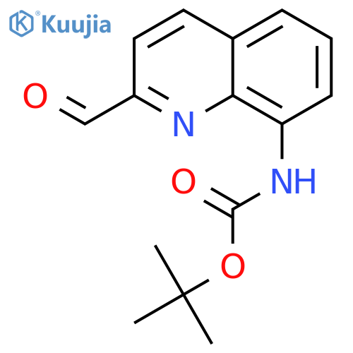 tert-butyl (2-formylquinolin-8-yl)carbamate structure