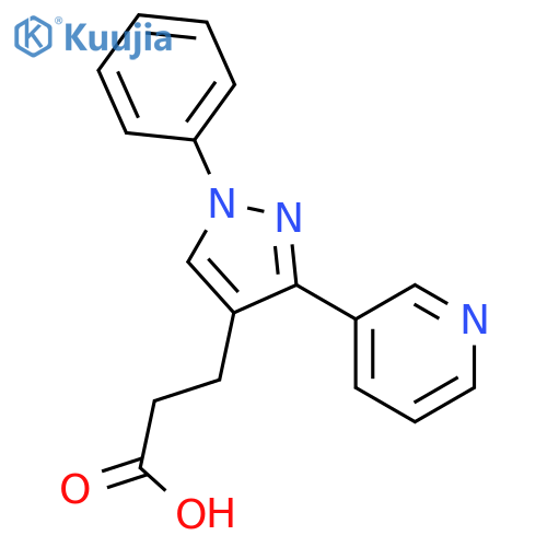 1H-Pyrazole-4-propanoic acid, 1-phenyl-3-(3-pyridinyl)- structure