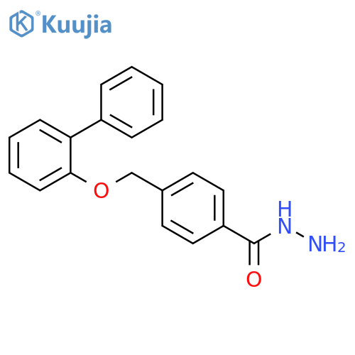 4-({1,1'-biphenyl-2-yloxy}methyl)benzohydrazide structure