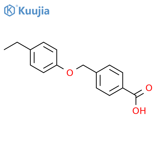 4-(4-ethylphenoxy)methylbenzoic acid structure