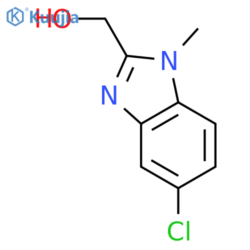 (5-chloro-1-methyl-1H-1,3-benzodiazol-2-yl)methanol structure