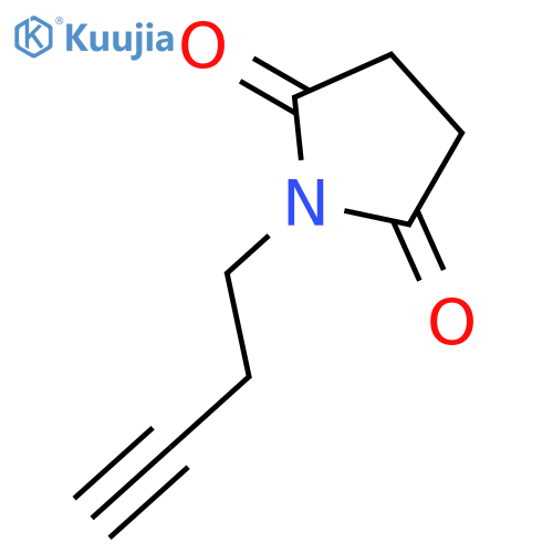 (1-But-3-ynyl)pyrrolidine-2,5-dione structure