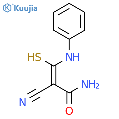 2-Propenamide,2-cyano-3-mercapto-3-(phenylamino)- structure
