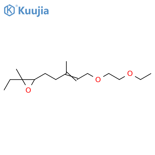Oxirane, 3-[5-(2-ethoxyethoxy)-3-methyl-3-pentenyl]-2-ethyl-2-methyl- structure