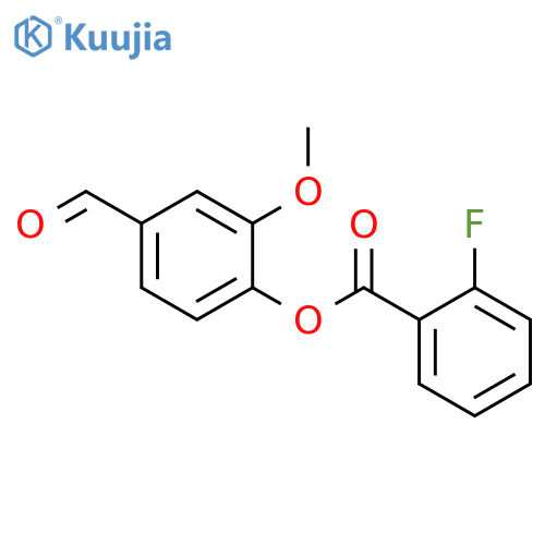 4-Formyl-2-methoxyphenyl 2-fluorobenzoate structure