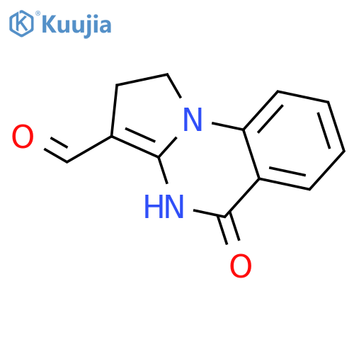 5-oxo-1H,2H,4H,5H-pyrrolo1,2-aquinazoline-3-carbaldehyde structure