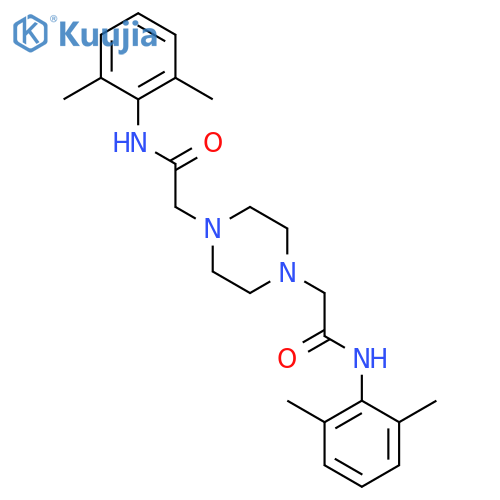 N,N'-bis(2,6-Dimethylphenyl)-1,4-piperazinediacetamide structure