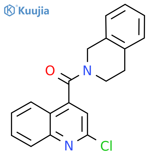 (2-chloroquinolin-4-yl)-(3,4-dihydro-1H-isoquinolin-2-yl)methanone structure
