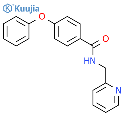 4-phenoxy-N-(pyridin-2-yl)methylbenzamide structure