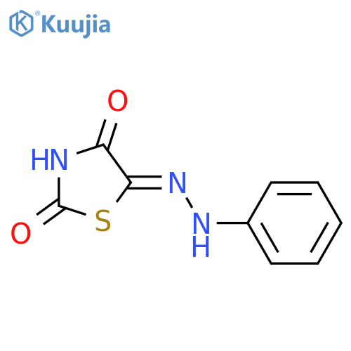 (5Z)-5-(2-phenylhydrazin-1-ylidene)-1,3-thiazolidine-2,4-dione structure