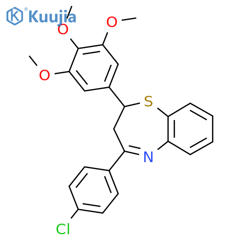 4-(4-Chlorophenyl)-2-(3,4,5-trimethoxyphenyl)-2,3-dihydro-1,5-benzothiazepine structure