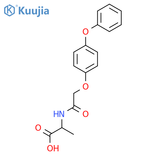 2-2-(4-phenoxyphenoxy)acetamidopropanoic acid structure
