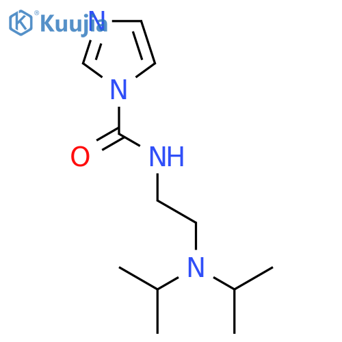 N-{2-bis(propan-2-yl)aminoethyl}-1H-imidazole-1-carboxamide structure