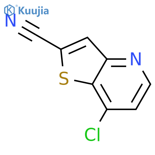 7-chlorothieno[3,2-b]pyridine-2-carbonitrile structure