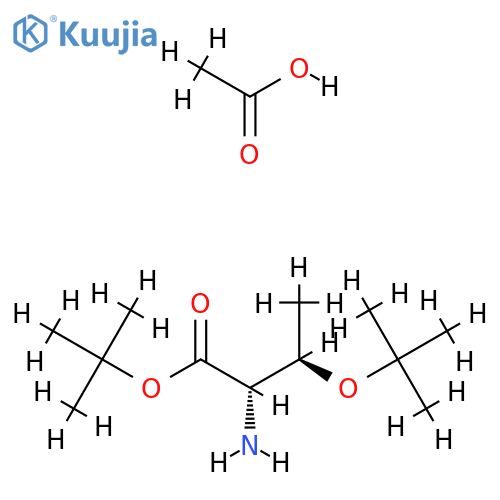 DL-Threonine, O-(1,1-dimethylethyl)-, 1,1-dimethylethyl ester, acetate structure