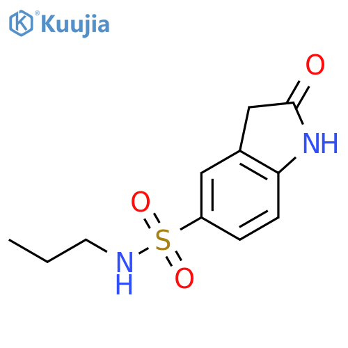 1H-Indole-5-sulfonamide, 2,3-dihydro-2-oxo-N-propyl- structure