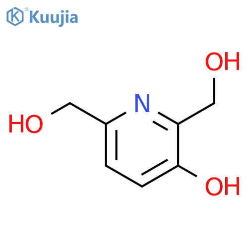 3-Hydroxy-2,6-di(hydroxymethyl)pyrridine hydrochloride structure