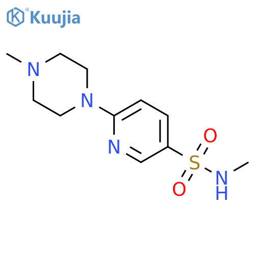 N-methyl-6-(4-methylpiperazin-1-yl)pyridine-3-sulfonamide structure