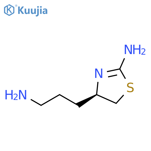 4-Thiazolepropanamine, 2-amino-4,5-dihydro-, (4R)- structure