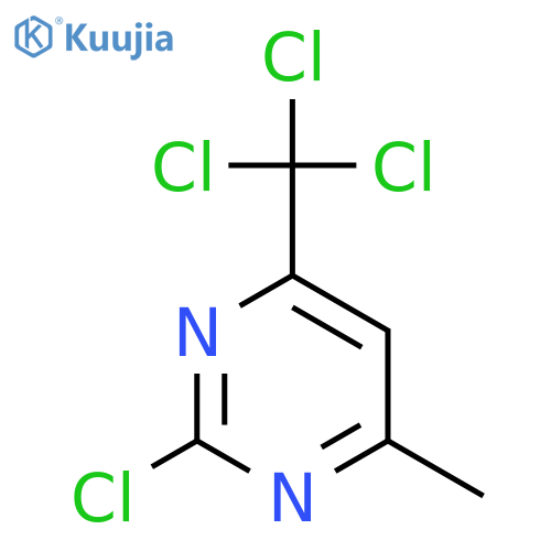 Pyrimidine, 2-chloro-4-methyl-6-(trichloromethyl)- structure