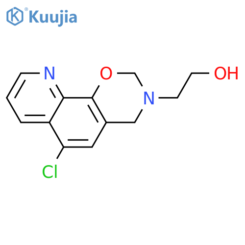 2-{6-chloro-2H,3H,4H-1,3oxazino5,6-hquinolin-3-yl}ethan-1-ol structure