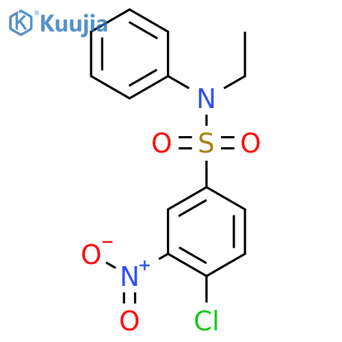 4-Chloro-N-ethyl-3-nitro-N-phenylbenzenesulfonamide structure