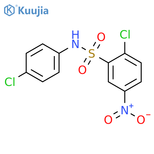 2-chloro-N-(4-chlorophenyl)-5-nitrobenzene-1-sulfonamide structure