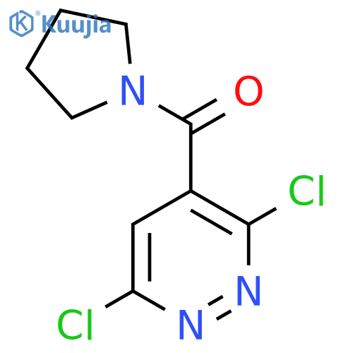3,6-Dichloro-4-(pyrrolidine-1-carbonyl)pyridazine structure