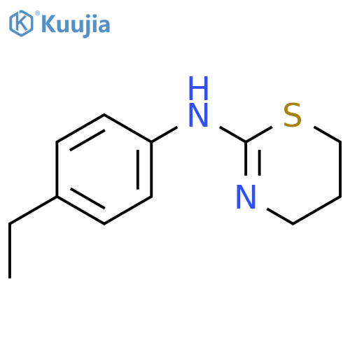 N-(4-ethylphenyl)-5,6-dihydro-4H-1,3-thiazin-2-amine structure