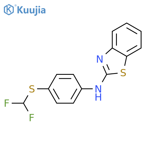 N-{4-(Difluoromethyl)sulfanylphenyl}-1,3-benzothiazol-2-amine structure