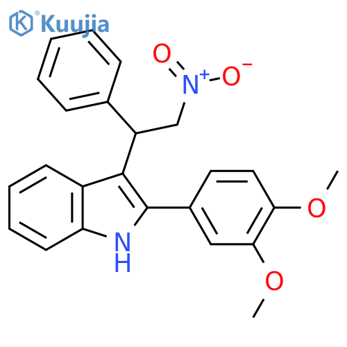 2-(3,4-dimethoxyphenyl)-3-(2-nitro-1-phenylethyl)-1H-indole structure