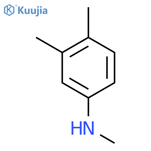 N,3,4-Trimethylaniline structure