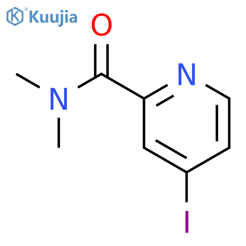 2-Pyridinecarboxamide, 4-iodo-N,N-dimethyl- structure