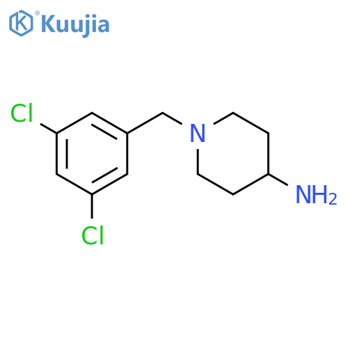 1-[(3,5-dichlorophenyl)methyl]piperidin-4-amine structure