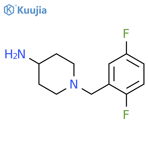 4-Piperidinamine, 1-[(2,5-difluorophenyl)methyl]- structure