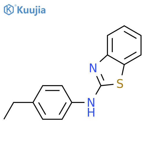 N-(4-ethylphenyl)-1,3-benzothiazol-2-amine structure