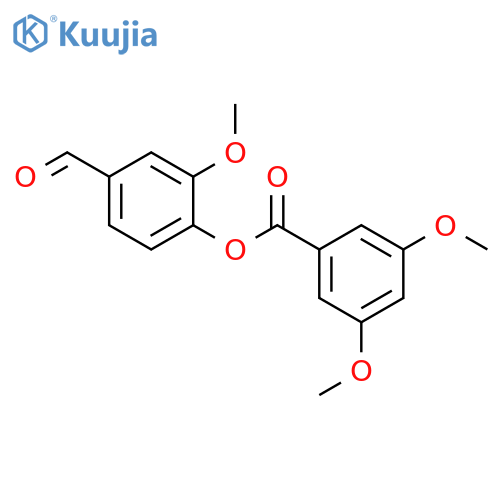 4-formyl-2-methoxyphenyl 3,5-dimethoxybenzoate structure
