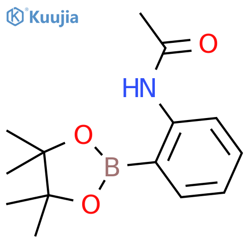 N-(2-(4,4,5,5-Tetramethyl-1,3,2-dioxaborolan-2-yl)phenyl)acetamide structure