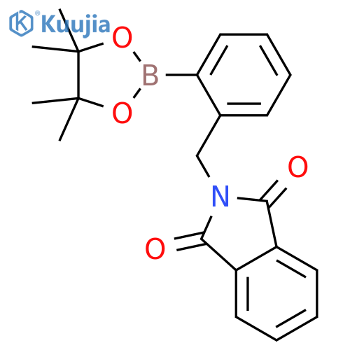 2-2-(4,4,5,5-Tetramethyl-1,3,2dioxaborolan-2-yl)-benzyl-isoindole-1,3-dione structure