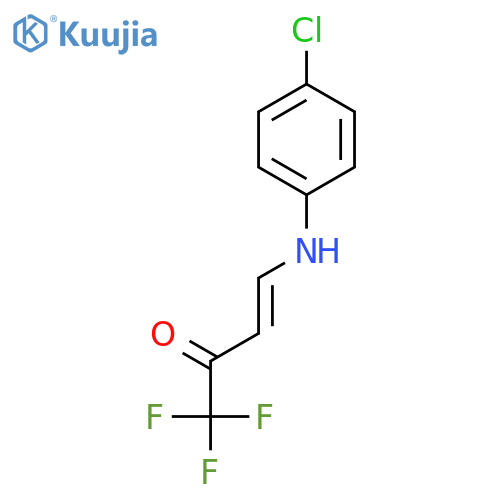 3-Buten-2-one, 4-[(4-chlorophenyl)amino]-1,1,1-trifluoro- structure