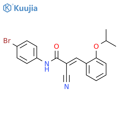 N-(4-Bromophenyl)-2-cyano-3-[2-(1-methylethoxy)phenyl]-2-propenamide structure