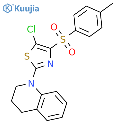 1-5-chloro-4-(4-methylbenzenesulfonyl)-1,3-thiazol-2-yl-1,2,3,4-tetrahydroquinoline structure
