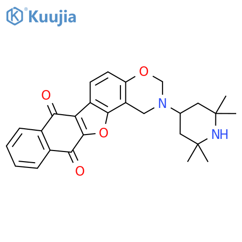 16-(2,2,6,6-tetramethylpiperidin-4-yl)-12,18-dioxa-16-azapentacyclo11.8.0.0^{2,11}.0^{4,9}.0^{14,19}henicosa-1(13),2(11),4(9),5,7,14(19),20-heptaene-3,10-dione structure